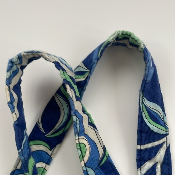 Vera Bradley Quilted Mediterranean Mosaic Blue Large Shoulder Tote - Picture 12 of 16